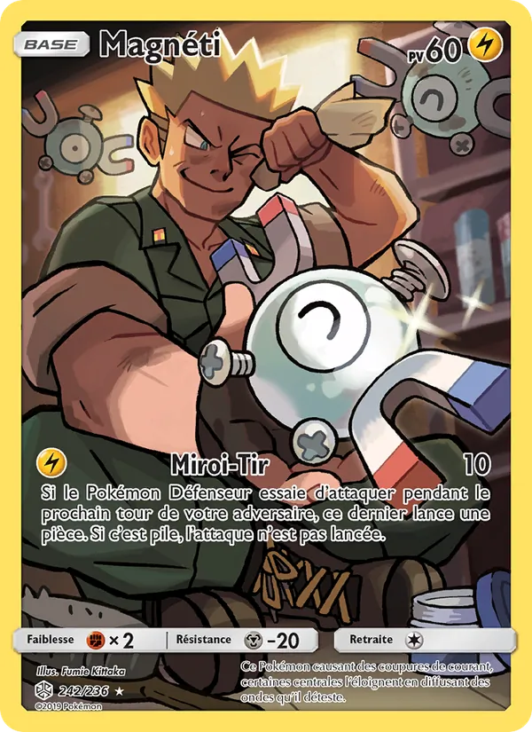 Carte Pokémon Magnéti 242/236 de l'extension Éclipse Cosmique