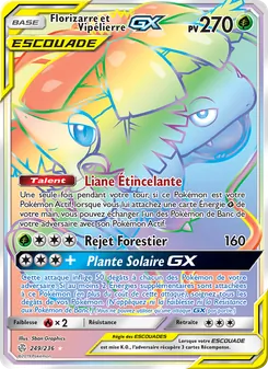 Carte Pokémon Florizarre et Vipélierre GX 249