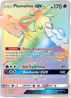 Carte Pokémon Plumeline GX 255