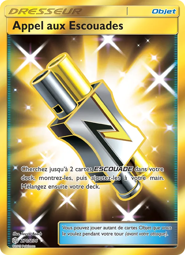 Carte Pokémon Appel aux Escouades 270/236 de l'extension Éclipse Cosmique