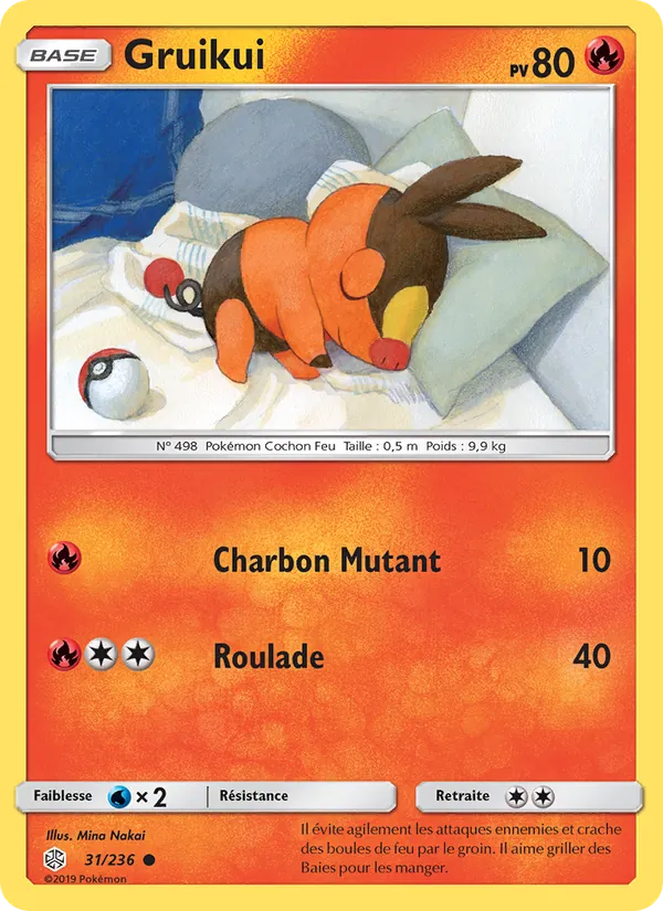 Carte Pokémon Gruikui 31/236 de l'extension Éclipse Cosmique
