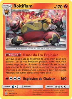 Carte Pokémon Roitiflam 33