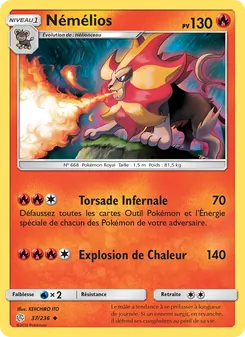 Carte Pokémon Némélios 37
