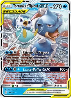 Carte Pokémon Tortank et Tiplouf GX 38