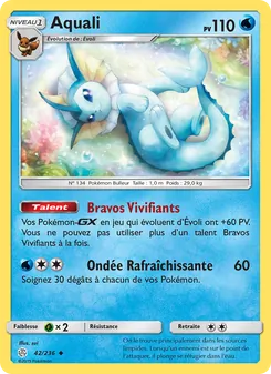 Carte Pokémon Aquali 42
