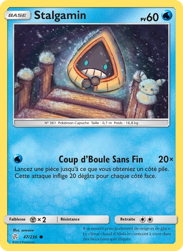 Carte Pokémon Stalgamin 47/236 de l'extension Éclipse Cosmique