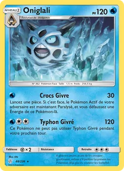 Carte Pokémon Oniglali 48