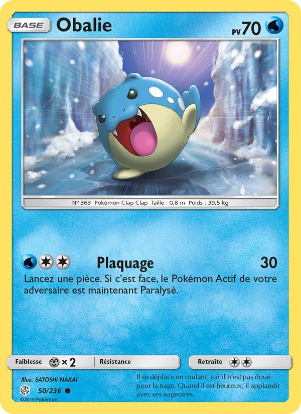 Carte Pokémon Obalie 50/236 de l'extension Éclipse Cosmique