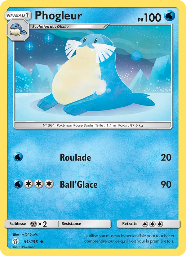 Carte Pokémon Phogleur 51/236 de l'extension Éclipse Cosmique