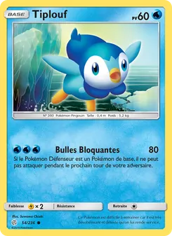 Carte Pokémon Tiplouf 54
