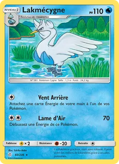 Carte Pokémon Lakmécygne 60 — Éclipse Cosmique
