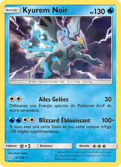 Carte Pokémon Kyurem Noir 61