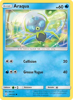 Carte Pokémon Araqua 64