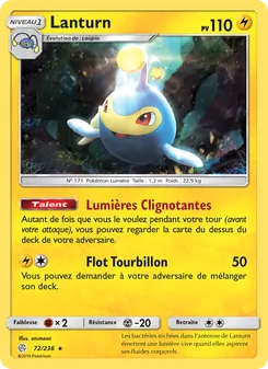 Carte Pokémon Lanturn 72