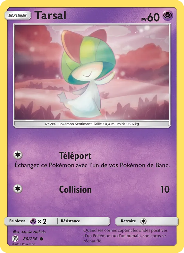 Carte Pokémon Tarsal 80/236 de l'extension Éclipse Cosmique