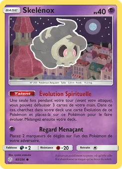 Carte Pokémon Skelénox 83