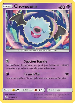 Carte Pokémon Chovsourir 87