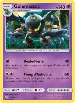 Carte Pokémon Golemastoc 90