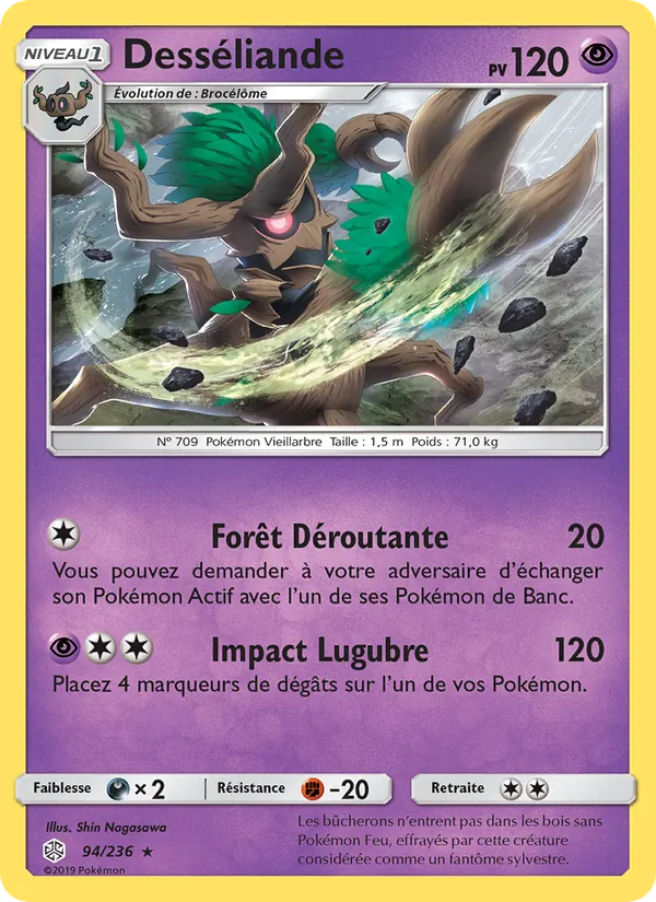 Carte Pokémon Desséliande 94/236 de l'extension Éclipse Cosmique