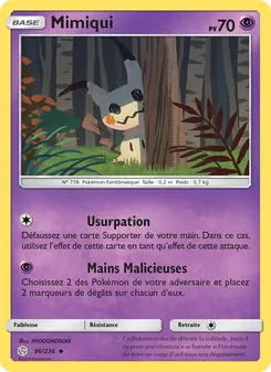 Carte Pokémon Mimiqui 96