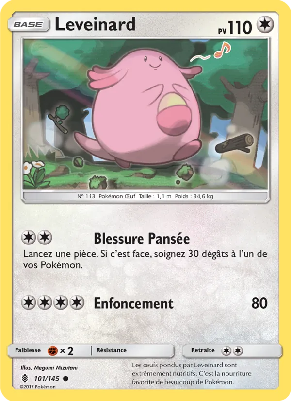 Carte Pokémon Leveinard 101/145 de l'extension Gardiens Ascendants