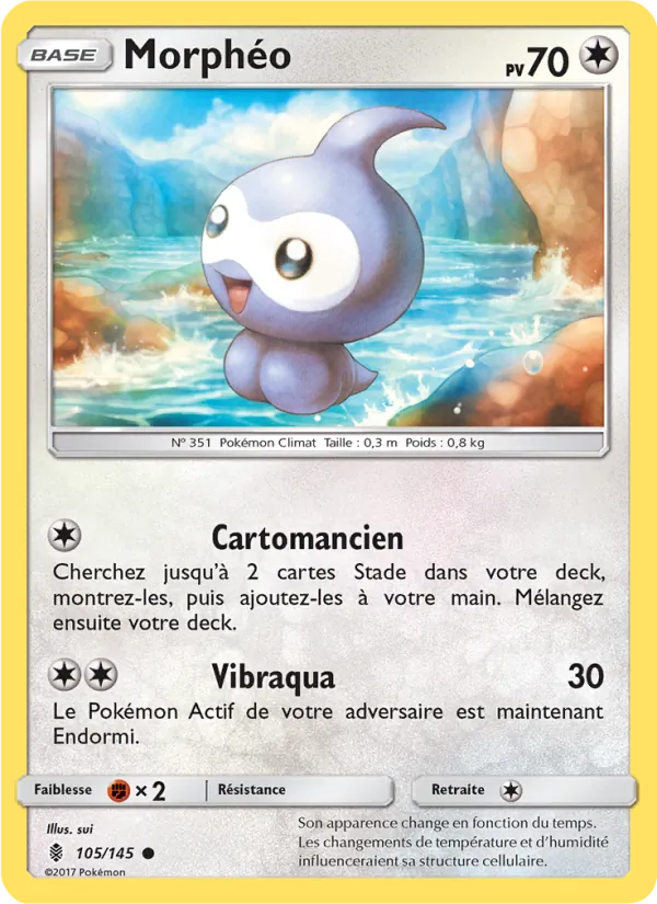 Carte Pokémon Morphéo 105/145 de l'extension Gardiens Ascendants