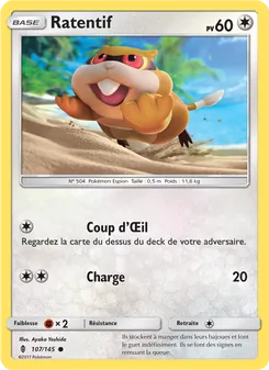 Carte Pokémon Ratentif 107 — Gardiens Ascendants
