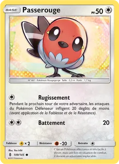 Carte Pokémon Passerouge 109 — Gardiens Ascendants