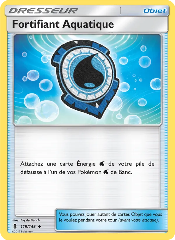 Carte Pokémon Fortifiant Aquatique 119/145 de l'extension Gardiens Ascendants
