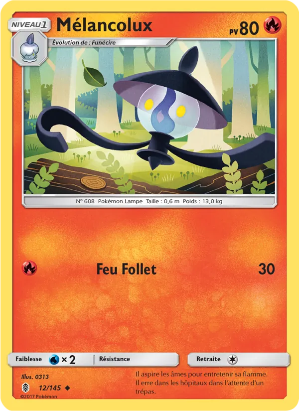 Carte Pokémon Mélancolux 12/145 de l'extension Gardiens Ascendants