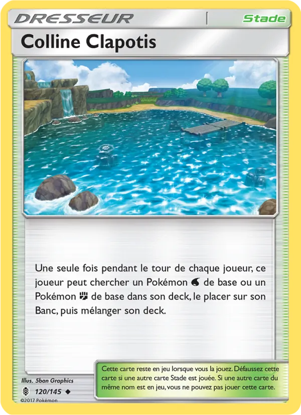 Carte Pokémon Colline Clapotis 120/145 de l'extension Gardiens Ascendants
