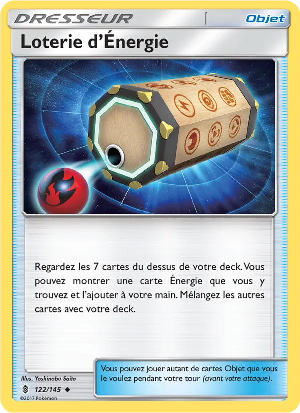 Carte Pokémon Loterie d’Énergie 122/145 de l'extension Gardiens Ascendants
