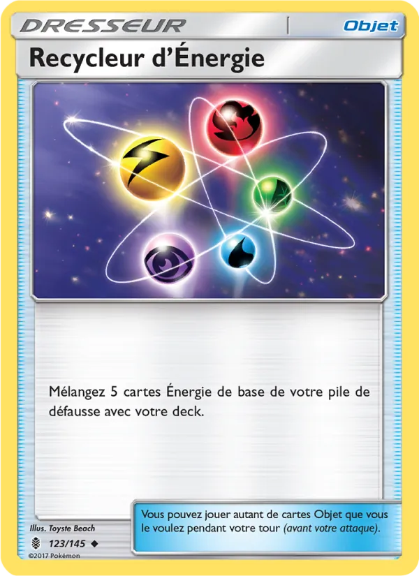 Carte Pokémon Recycleur d’Énergie 123/145 de l'extension Gardiens Ascendants
