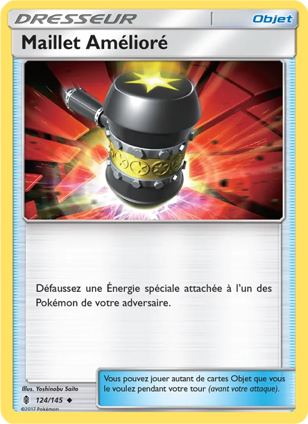 Carte Pokémon Maillet Amélioré 124/145 de l'extension Gardiens Ascendants