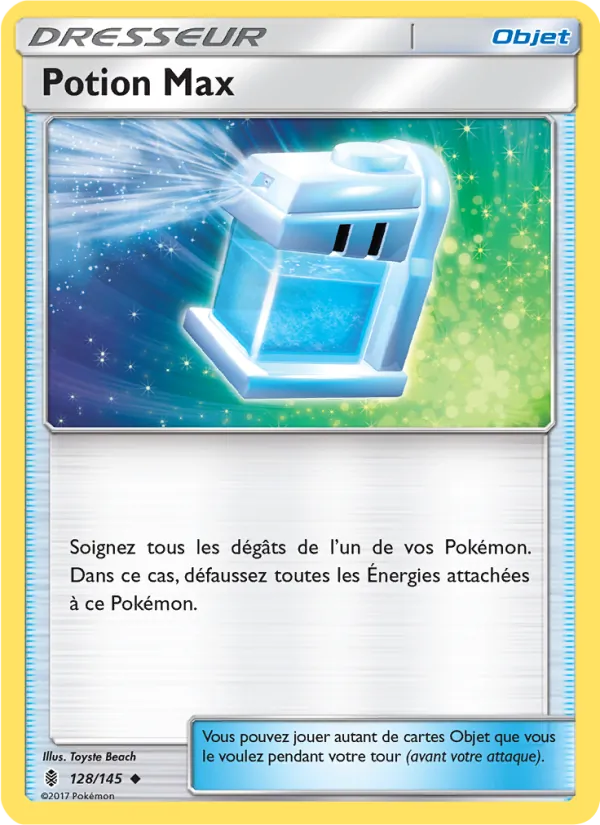 Carte Pokémon Potion Max 128/145 de l'extension Gardiens Ascendants