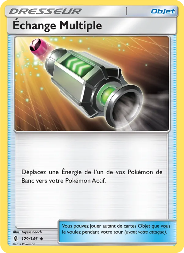 Carte Pokémon Échange Multiple 129/145 de l'extension Gardiens Ascendants