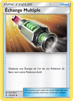 Carte Pokémon Échange Multiple 129