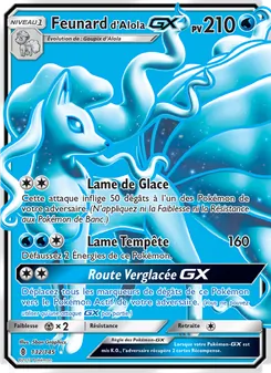 Carte Pokémon Feunard d’Alola GX 132