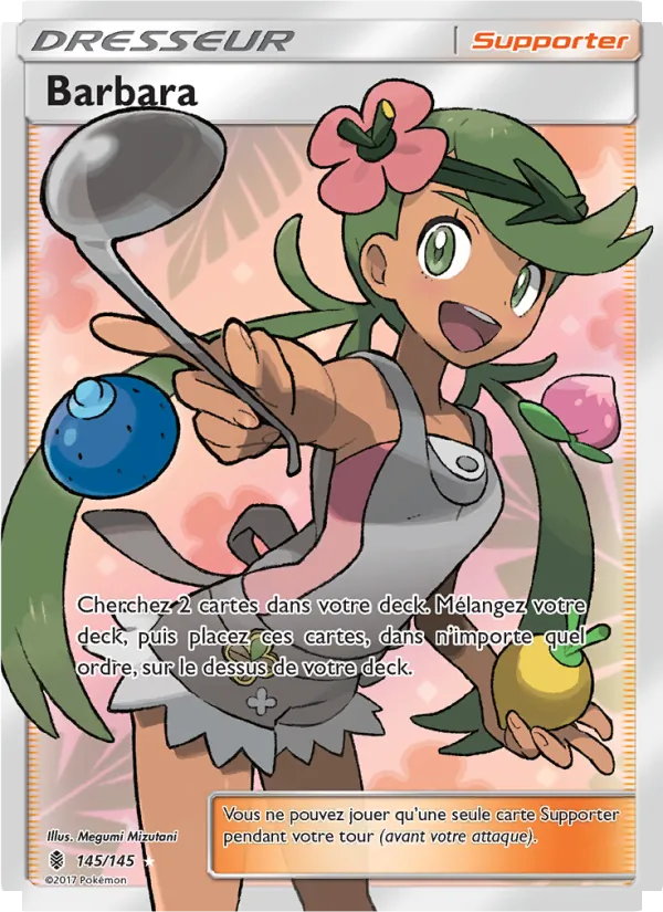 Carte Pokémon Barbara 145/145 de l'extension Gardiens Ascendants