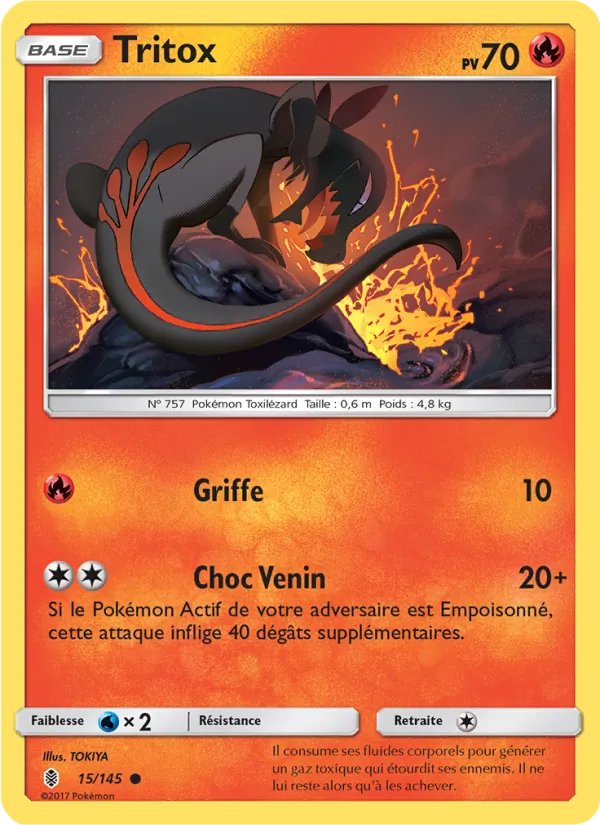 Carte Pokémon Tritox 15/145 de l'extension Gardiens Ascendants