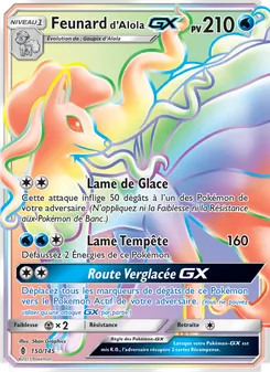 Carte Pokémon Feunard d’Alola GX 150 — Gardiens Ascendants