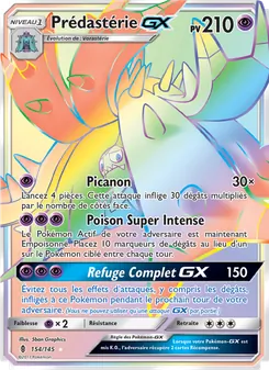 Carte Pokémon Prédastérie GX 154 — Gardiens Ascendants