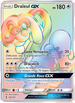 Carte Pokémon Draïeul GX 160 — Gardiens Ascendants