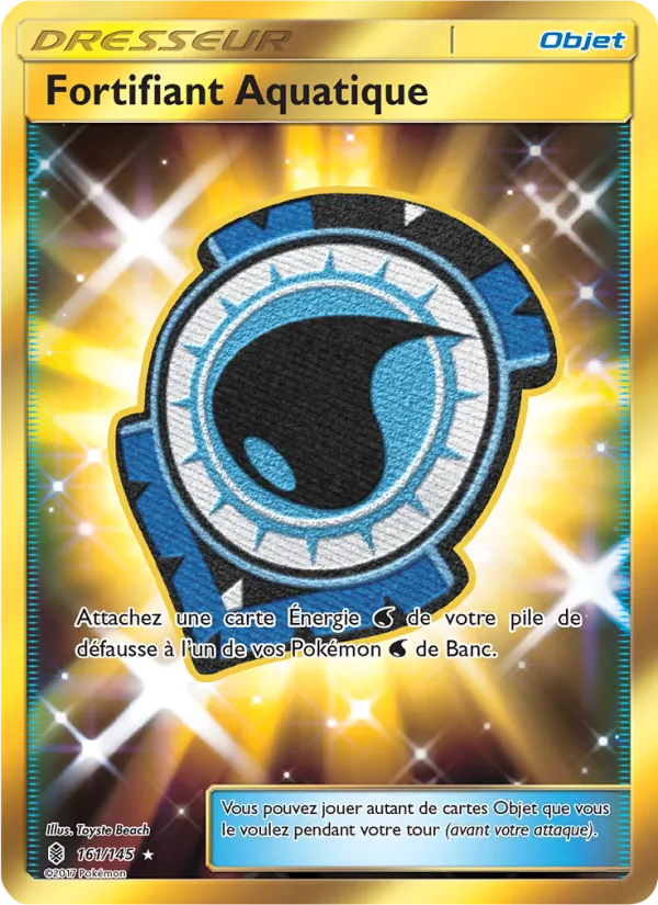Carte Pokémon Fortifiant Aquatique 161/145 de l'extension Gardiens Ascendants