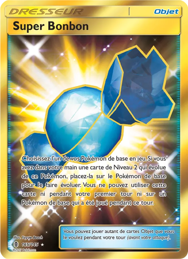 Carte Pokémon Super Bonbon 165/145 de l'extension Gardiens Ascendants