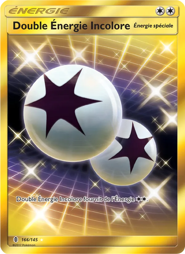 Carte Pokémon Double Énergie Incolore 166/145 de l'extension Gardiens Ascendants