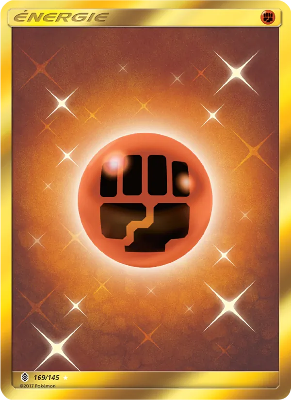 Carte Pokémon Énergie Combat 169/145 de l'extension Gardiens Ascendants