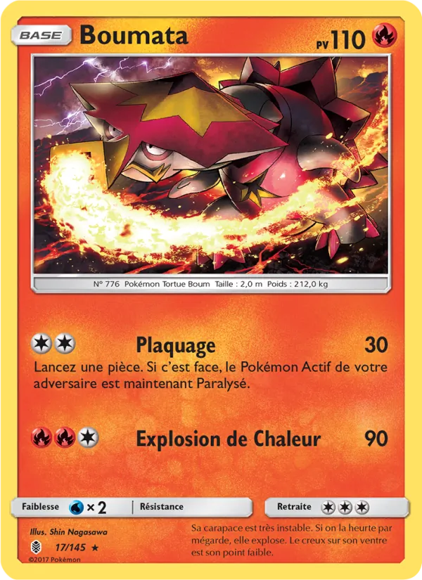 Carte Pokémon Boumata 17/145 de l'extension Gardiens Ascendants