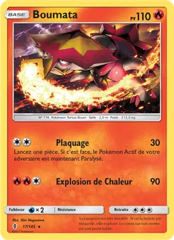Carte Pokémon Boumata 17