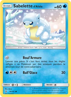Carte Pokémon Sabelette d’Alola 19